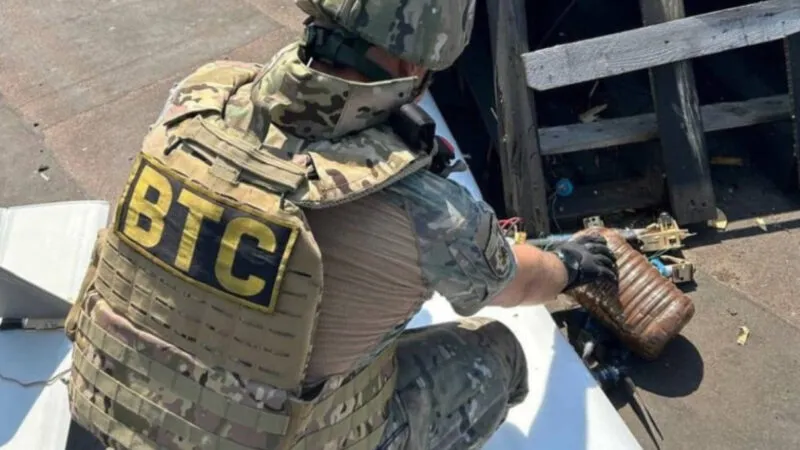 Бойову частину нездетонованого дрона знешкодили вибухотехніки на Сумщині