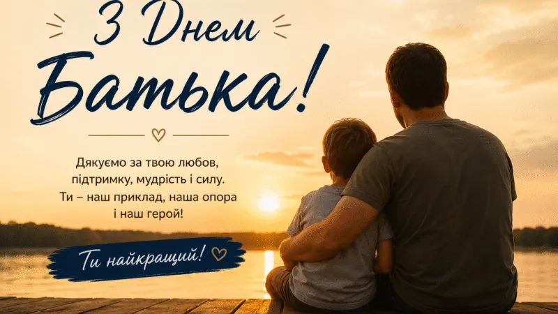 День батька 2026: красиві привітання в прозі та гарні листівки