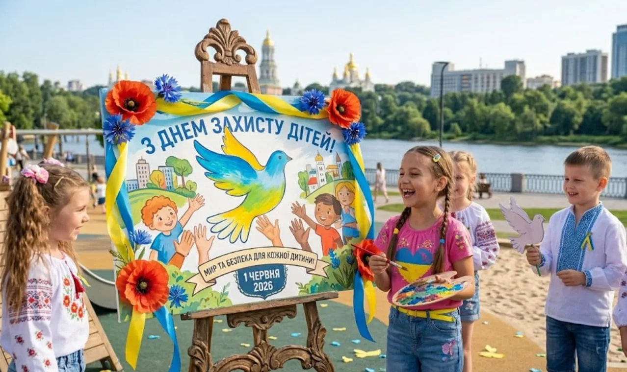 З Днем захисту дітей 1 червня 2026: сучасні вітальні картинки, відкритки та щирі слова українською