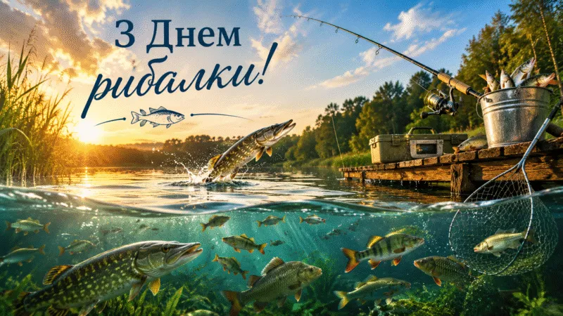 День рибалки 2026: привітання для справжніх рибалок і гарні листівки
