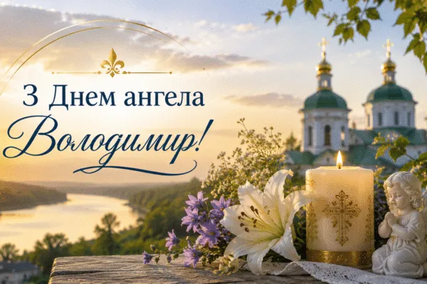 День ангела Володі 2026 — коли іменини Володимира та красиві привітання