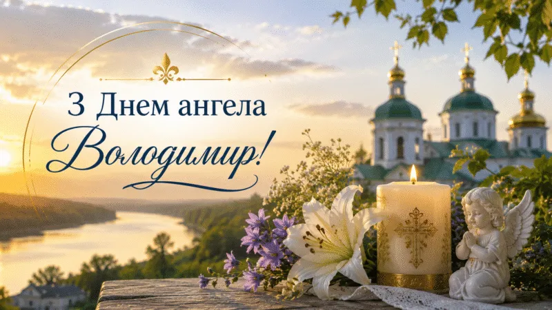 День ангела Володі 2026 — коли іменини Володимира та красиві привітання
