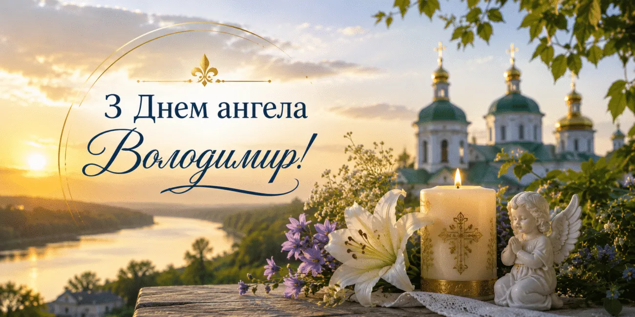День ангела Володі 2026 — коли іменини Володимира та красиві привітання