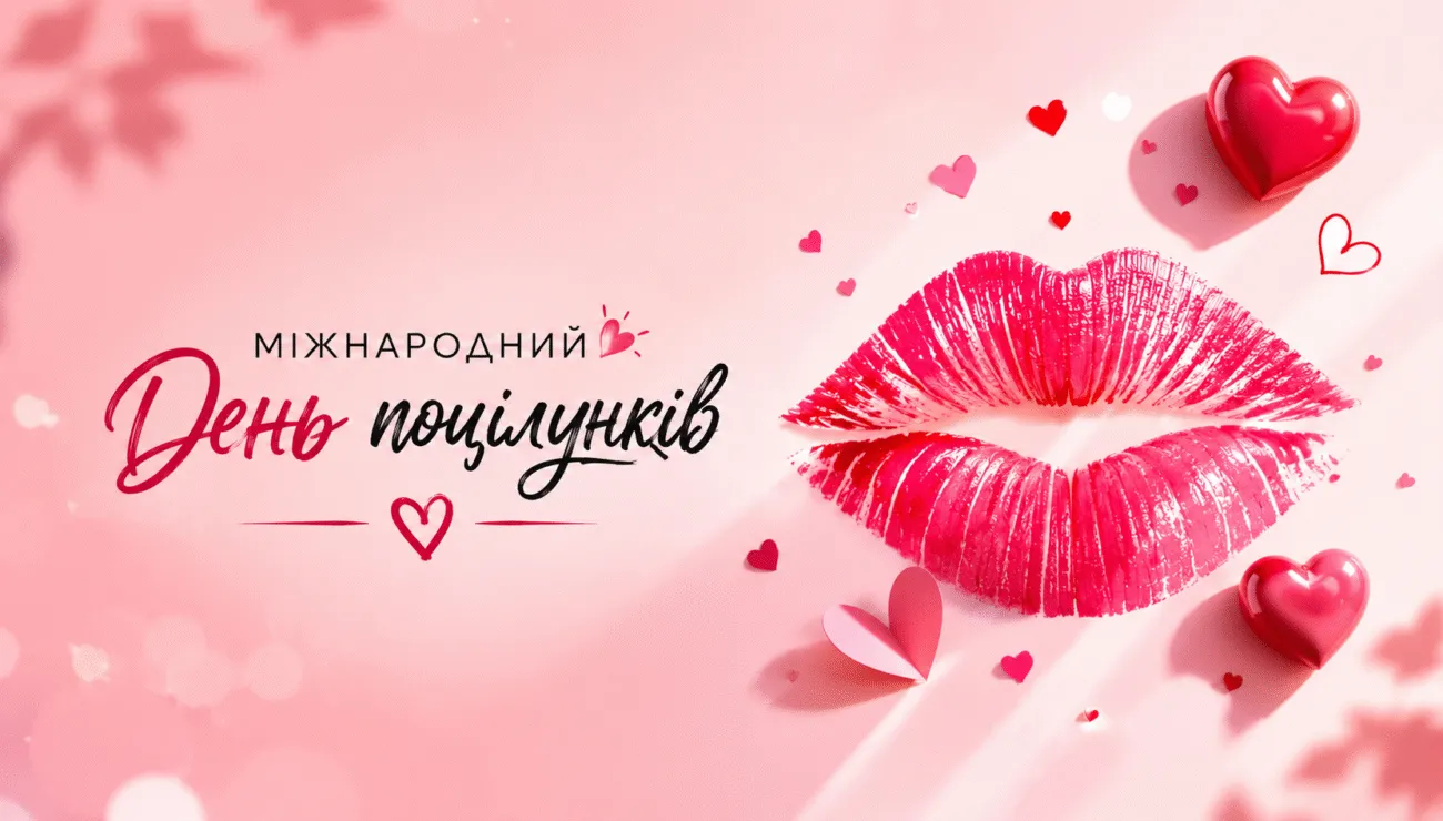 6 липня — День поцілунків 2026: 5 фактів про поцілунок які вас здивують і красиві листівки