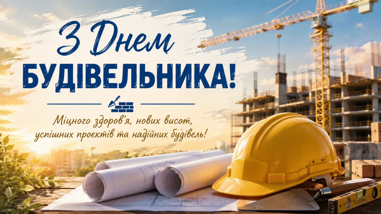 Прикольні привітання з Днем будівельника 2026: жарти, тости та веселі картинки