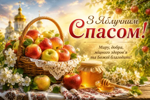 Яблучний Спас 2026: що освячують у церкві, навіщо це роблять та найкращі привітання