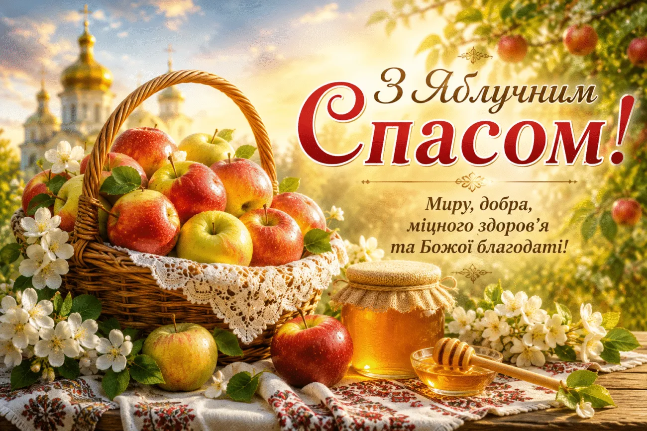Яблучний Спас 2026: що освячують у церкві, навіщо це роблять та найкращі привітання