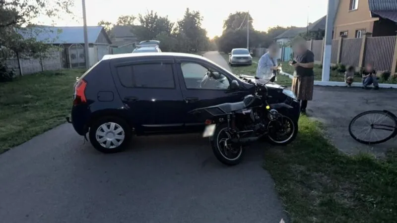 На Конотопщині в ДТП травмувався неповнолітній мотоцикліст