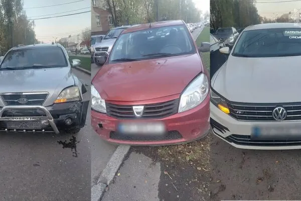 В Сумах сталася ДТП з трьома авто: постраждала неповнолітня