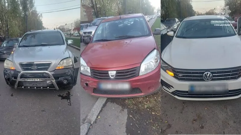В Сумах сталася ДТП з трьома авто: постраждала неповнолітня
